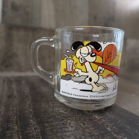1978 Garfield Anchor Hocking McDonald's Mug 'it’s Not A Pretty Life’ Coffee Cup - Picture 3 of 7